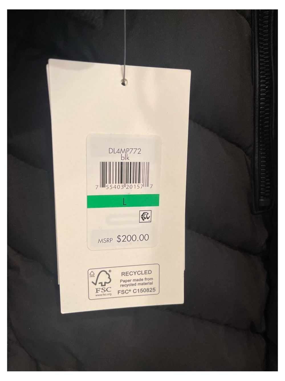 DKNY Black Quilted Hooded Long Puffer Coat - Picture 4 of 9